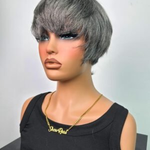 Sleek Black Bob Lace Front Wig
